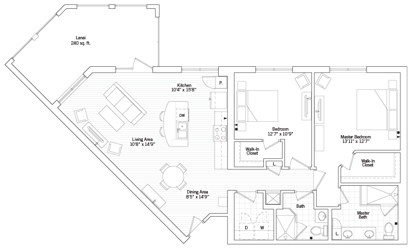 Template E Floor Plan Focused with Pop Up Modal